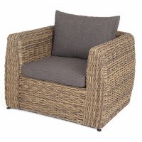 Кальяри кресло из искусственного ротанга (гиацинт), цвет соломенный