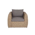Кальяри кресло из искусственного ротанга (гиацинт), цвет соломенный