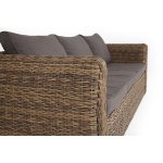 Кальяри диван из искусственного ротанга (гиацинт) трехместный, цвет соломенный