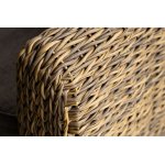 Кальяри диван из искусственного ротанга (гиацинт) трехместный, цвет соломенный