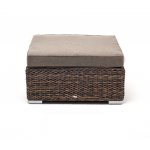 Лунго плетеная оттоманка с подушкой (гиацинт), цвет коричневый