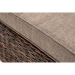 Лунго плетеная оттоманка с подушкой (гиацинт), цвет коричневый