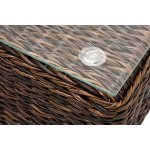 Лунго журнальный столик плетеный (гиацинт), цвет коричневый