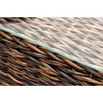 Лунго журнальный столик плетеный (гиацинт), цвет коричневый