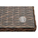 Лунго журнальный столик плетеный (гиацинт), цвет коричневый