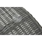 Эспрессо плетеный круглый стол, диаметр 118 см, цвет графит