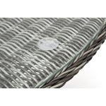 Эспрессо плетеный круглый стол, диаметр 150 см, цвет графит