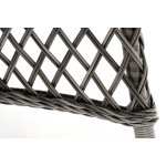 Эспрессо плетеный круглый стол, диаметр 150 см, цвет графит