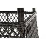 Эспрессо плетеный круглый стол, диаметр 150 см, цвет графит