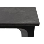 Малага обеденный стол из HPL 90х90см, цвет серый гранит, каркас черный