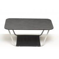 Глория журнальный стол 90х60см из HPL, цвет серый гранит