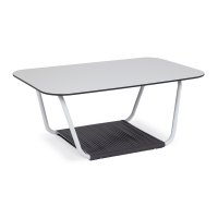 Глория журнальный стол 90х60см из HPL, цвет молочный