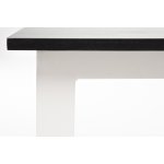 Канны журнальный столик из HPL 90х60, H40, каркас белый, цвет столешницы серый гранит