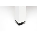 Канны журнальный столик из HPL 90х60, H40, каркас белый, цвет столешницы серый гранит