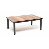 Канны журнальный столик из HPL 90х60, H40, каркас серый (RAL7024), цвет столешницы дуб
