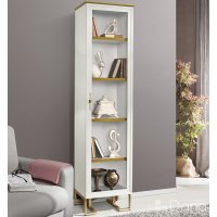 PALMARI P0280=БИБЛИОТЕКА 1 ДВ. ПОЛКИ ДСП 4 ШТ НА МЕТАЛЛИЧЕСКИХ НОЖКАХ