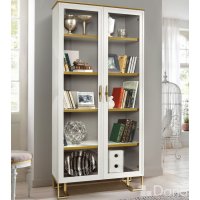 PALMARI P0300=БИБЛИОТЕКА 2 ДВ. ПОЛКИ ДСП 4 ШТ НА МЕТАЛЛИЧЕСКИХ НОЖКАХ