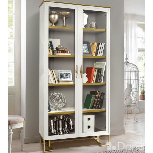 PALMARI P0300=БИБЛИОТЕКА 2 ДВ. ПОЛКИ ДСП 4 ШТ НА МЕТАЛЛИЧЕСКИХ НОЖКАХ