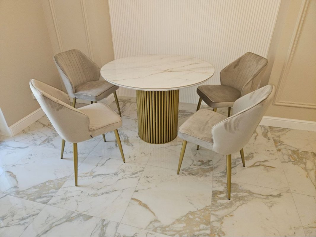 ГАУДИ Стол  круглый 1,1 (керамогранит)