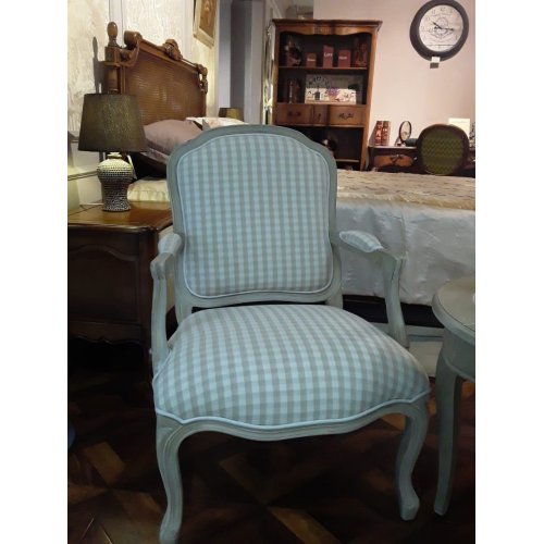 DF812К ПРОВАНС Полукресло, массив, цвет шато дуб, ткань В-F11 DF812К ПРОВАНС Полукресло, массив, цвет шато дуб, ткань В-F11