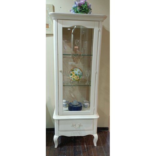 ПРОВАНС DF860(DD) Витрина 1-но дверная (белый, стекло) ПРОВАНС DF860(DD) Витрина 1-но дверная (белый, стекло)