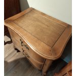 ПРОВАНС DF885L(DD) Тумба прикроватная с 2-мя ящиками (орех антик)