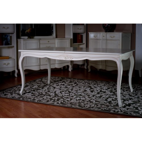 DF889 (DD) Стол обеденный раскладной 1,8-2,3 (массив, цвет белый) DF889 (DD) Стол обеденный раскладной 1,8-2,3 (массив, цвет белый)