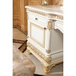 Е62 МОНАРХ ТУАЛЕТНЫЙ СТОЛИК с зеркалом, цвет-white gold Е62 МОНАРХ ТУАЛЕТНЫЙ СТОЛИК с зеркалом, цвет-white gold