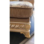 Е62 МОНАРХ КУШЕТКА, цвет-white gold, ткань 34062/R9004-20