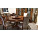 Е62 МОНАРХ ОБЕДЕННЫЙ СТОЛ круглый, цвет-brown gold