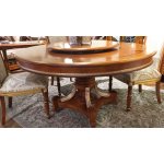 Е62 МОНАРХ ОБЕДЕННЫЙ СТОЛ круглый, цвет-brown gold