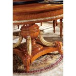 Е62 МОНАРХ ОБЕДЕННЫЙ СТОЛ круглый, цвет-brown gold