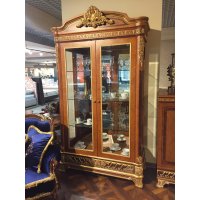 Е62 МОНАРХ СЕРВАНТ/ВИТРИНА (2 двери), цвет-brown gold