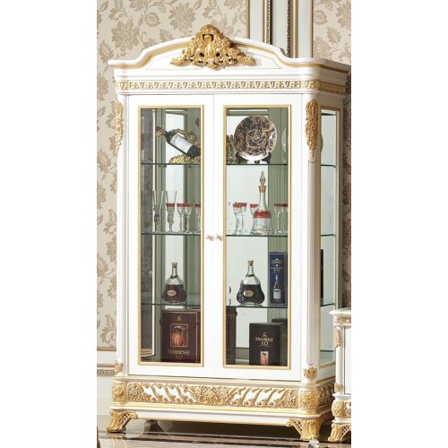 Е62 МОНАРХ СЕРВАНТ/ВИТРИНА (2 двери), цвет-white gold Е62 МОНАРХ СЕРВАНТ/ВИТРИНА (2 двери), цвет-white gold