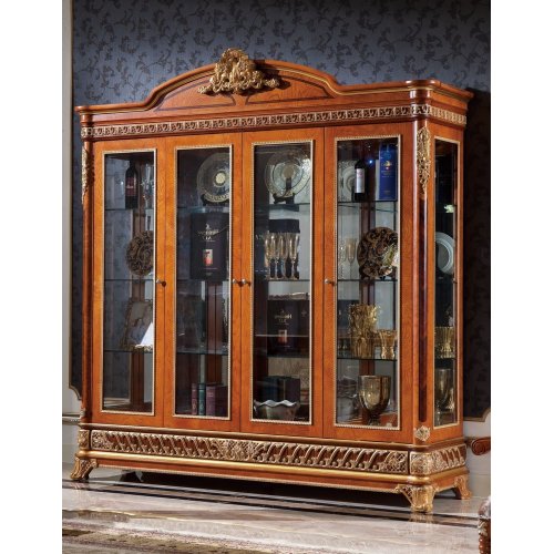 Е62 МОНАРХ СЕРВАНТ/ВИТРИНА (4 двери), цвет-brown gold Е62 МОНАРХ СЕРВАНТ/ВИТРИНА (4 двери), цвет-brown gold