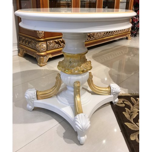 Е62 МОНАРХ СТОЛИК КРУГЛЫЙ small , цвет-white gold Е62 МОНАРХ СТОЛИК КРУГЛЫЙ small , цвет-white gold