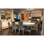 Е62 МОНАРХ СТУЛ С ПОДЛОКОТНИКАМИ, цвет-white gold,ткань 34062/R9004-20