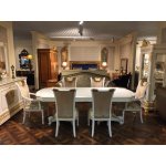 Е62 МОНАРХ СТУЛ С ПОДЛОКОТНИКАМИ, цвет-white gold,ткань 34062/R9004-20