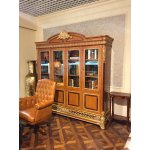 Е62 МОНАРХ ШКАФ КНИЖНЫЙ, цвет-brown gold