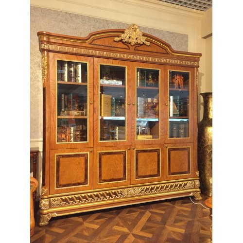 Е62 МОНАРХ ШКАФ КНИЖНЫЙ, цвет-brown gold Е62 МОНАРХ ШКАФ КНИЖНЫЙ, цвет-brown gold