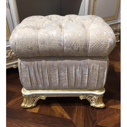 Е62 МОНАРХ ПУФИК, цвет-brown gold, ткань VBF294A