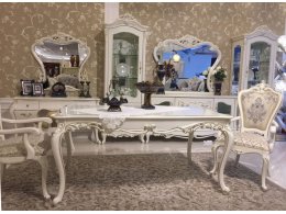 601-73 ЭСТЕЛЛА  ОБЕДЕННЫЙ СТОЛ (1,8м) , цвет-белый жемчуг