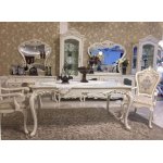 601-75 ЭСТЕЛЛА СТУЛ с подлокотниками ,цвет-белый жемчуг, ткань F07/F08