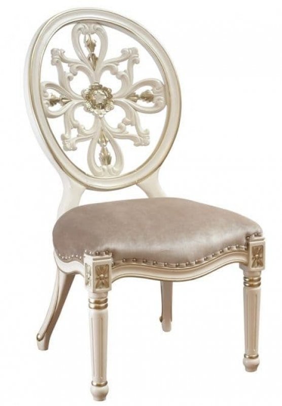 701-73 ЭСТЕЛЛА СТУЛ, цвет-белый жемчуг, ткань F23