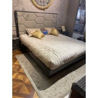 TB744BK DAMIANI КРОВАТЬ 180 без основания, цвет GREY ANGLEY