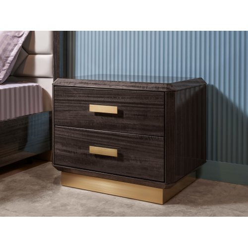 TB744NA-S DAMIANI ТУМБОЧКА ПРИКРОВАТНАЯ, цвет GREY ANGLEY