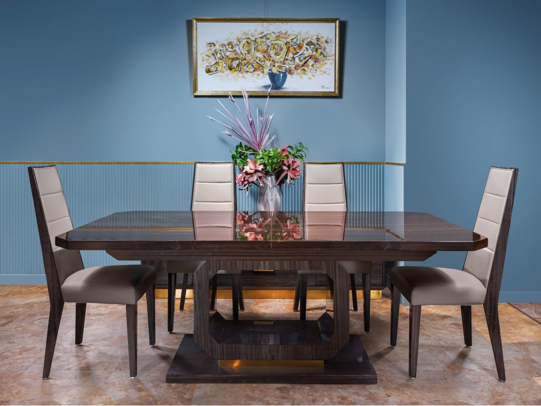 TD844TA-E DAMIANI СТОЛ ОБЕДЕННЫЙ раскладной 2.0-2.5m, цвет GREY ANGLEY