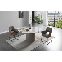 Стол DT2343 (140) белая керамика 