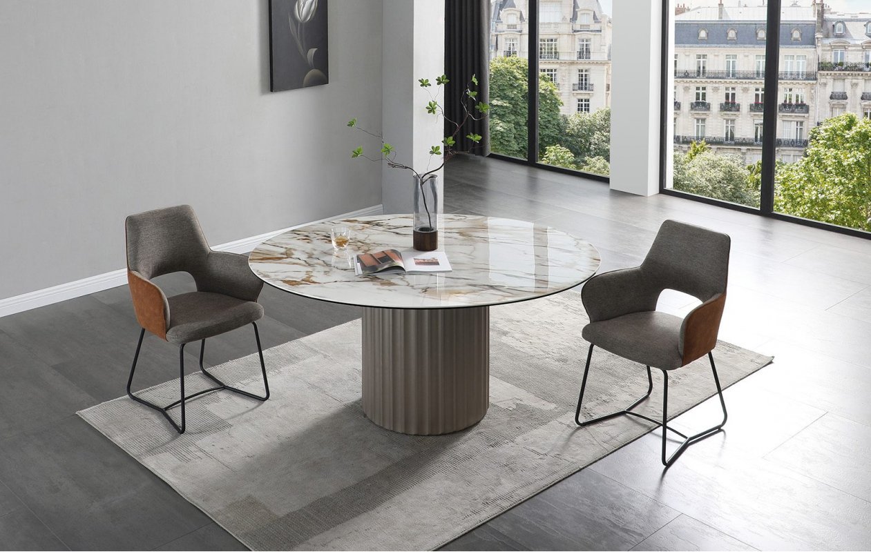 Стол DT2343 (140) белая керамика 