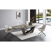 Стол DT2407 (200-300) TL-137 керамика/#23243 серый металлик